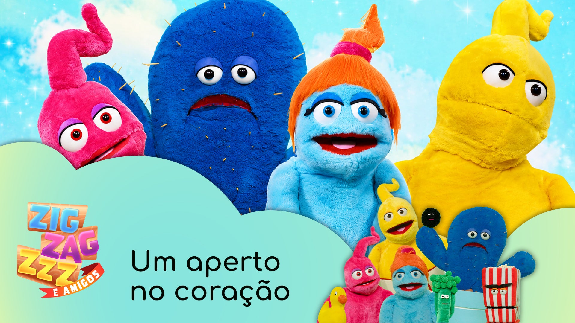 Imagem de Zig, Zag, Zzz e Amigos - Videoclipes - Um aperto no coração