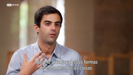 Imagem de Paul Caruaba Galizia autor de «A Death in Malta» e João Fazenda autor de «Arena».
