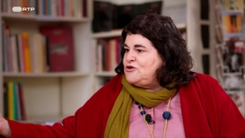 Imagem de Amélia Muge autora de «Um Gato É Um Gato» e Rodrigo Blanco Calderón autor de «Simpatia»