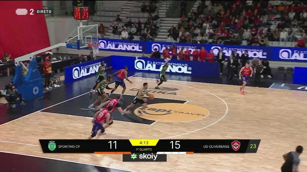 Imagem de Basquetebol: Taça de Portugal Masculina - 2ª Meia-Final - Sporting x UD Oliveirense