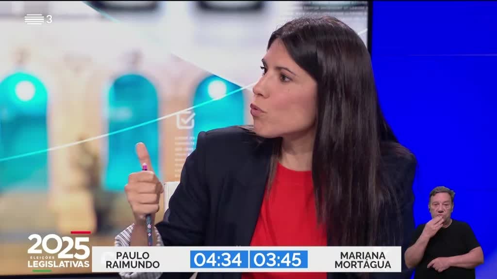 Imagem de Debates - Legislativas 2025 - Mariana Mortágua (BE) x Paulo Raimundo (CDU)
