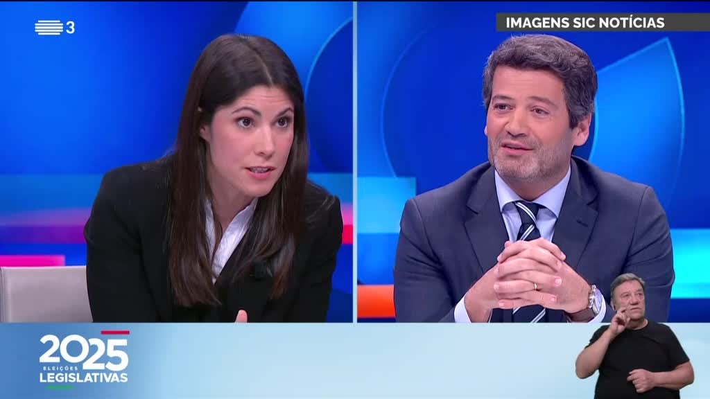 Imagem de Debates - Legislativas 2025 SIC/SIC Not� - André Ventura (Chega) x Mariana Mortágua (BE)
