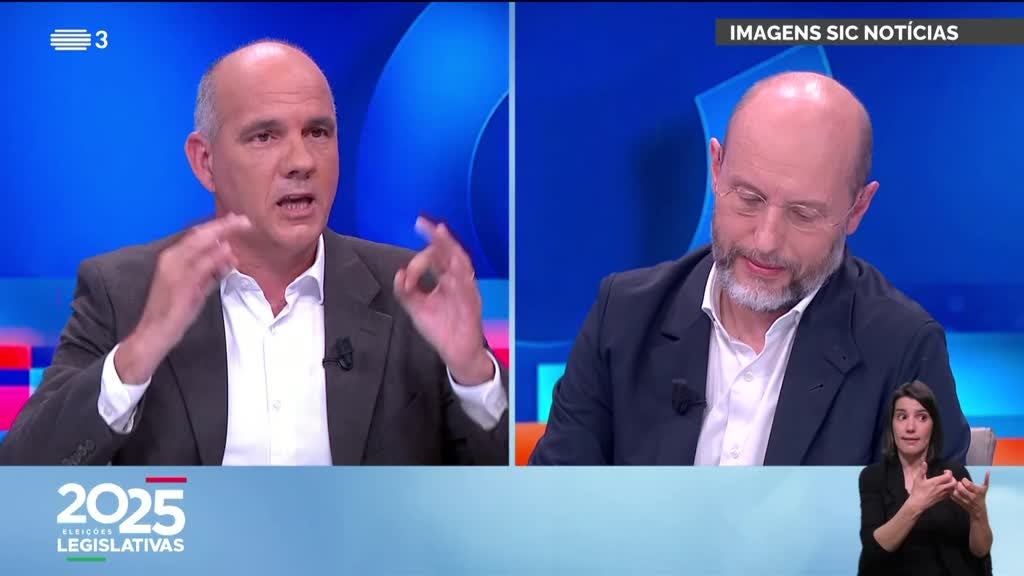 Imagem de Debates - Legislativas 2025 SIC/SIC Not� - Paulo Raimundo (CDU) x Rui Tavares (Livre)