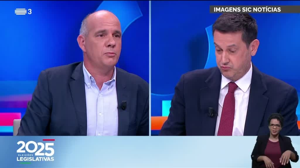 Imagem de Debates - Legislativas 2025 SIC/SIC Not� - Rui Rocha (IL) x Paulo Raimundo (CDU)