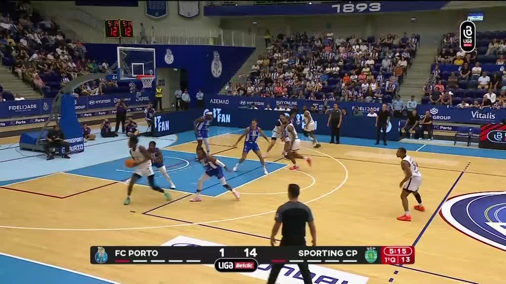 Imagem de Basquetebol: Campeonato Nacional de Basq - FC Porto x Sporting CP