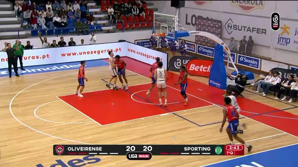 Imagem de Basquetebol: Campeonato Nacional de Basq - Oliveirense x Sporting CP