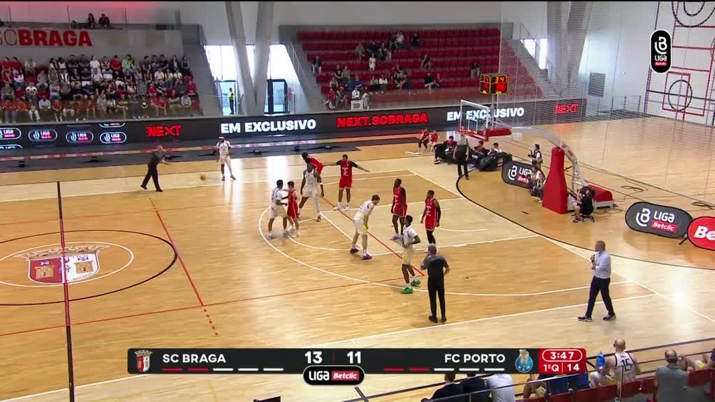 Imagem de Basquetebol: Campeonato Nacional de Basq - SC Braga x FC Porto