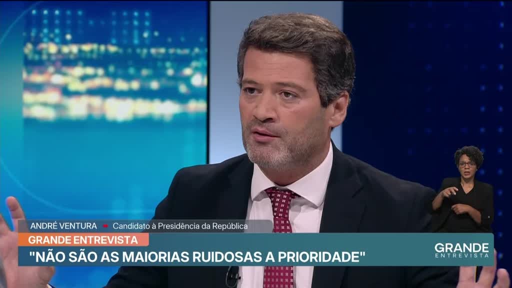 Imagem de Grande Entrevista - Candidatos à Presid - André Ventura