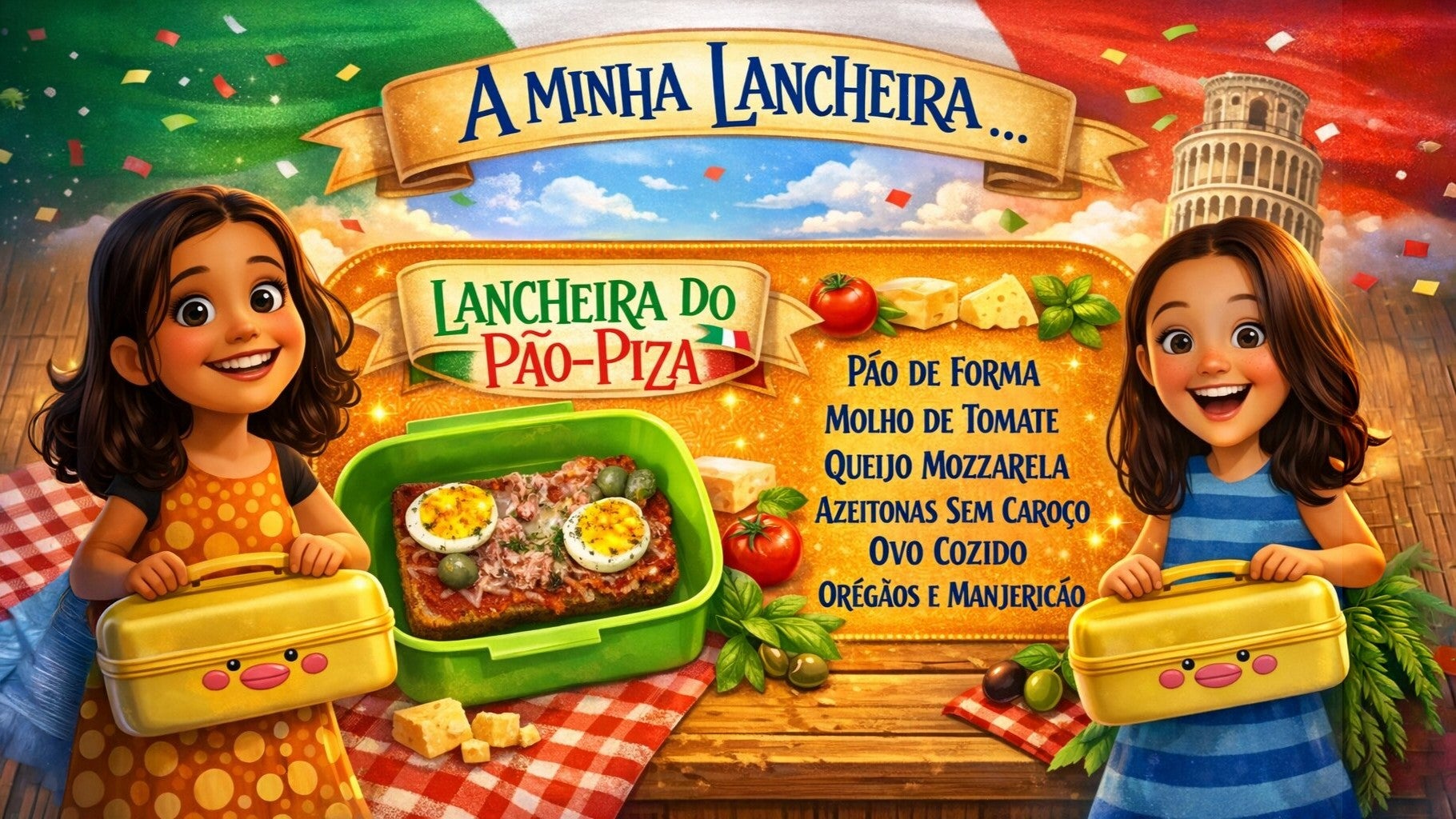 Imagem de A Minha Lancheira - A Minha Lancheira do pão-piza