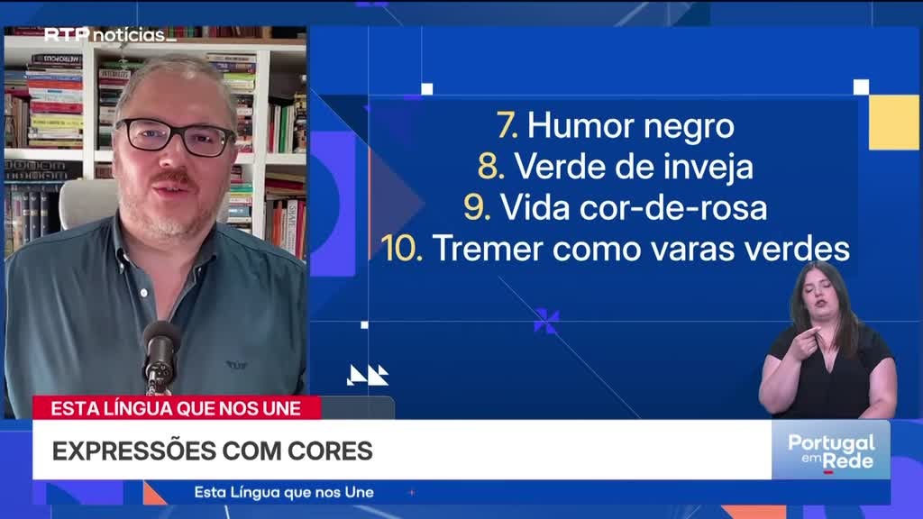 Imagem de Esta Língua Que Nos Une - Expressões com cores