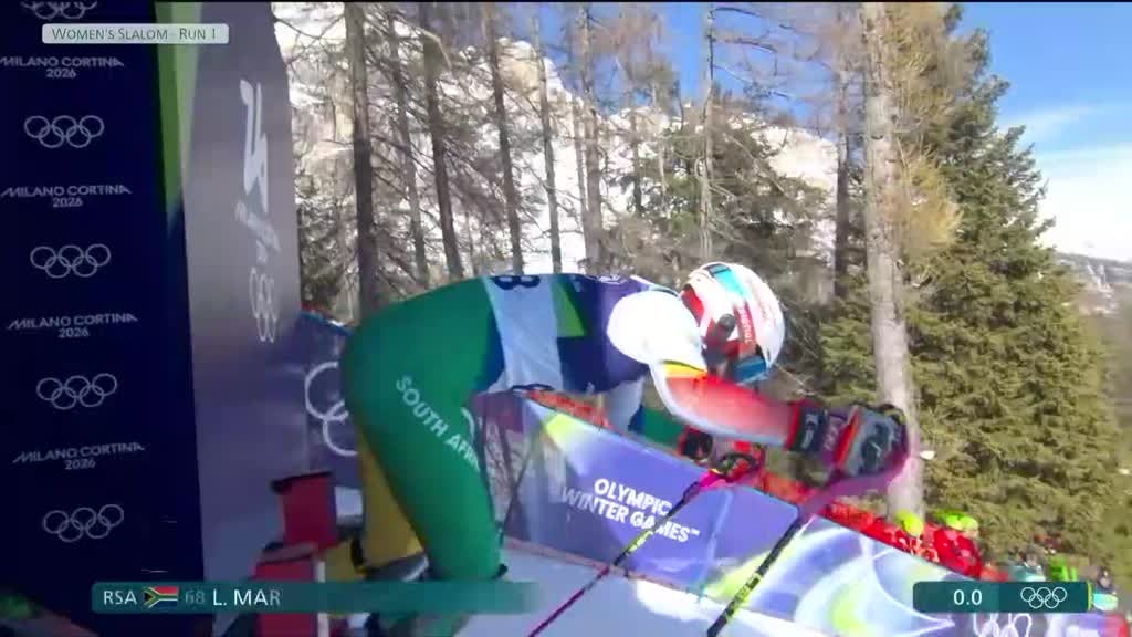Imagem de Jogos Olímpicos de Inverno Milão-Corti - Esqui Alpino - Slalom Feminino, 1.ª descida - Final