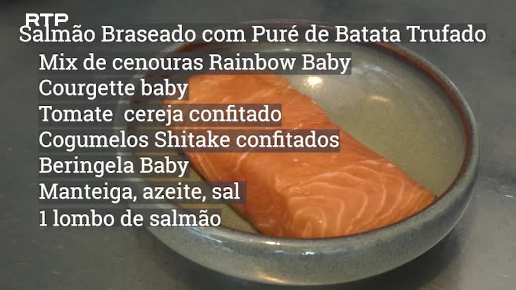 Imagem de Gastronomia - Salmão Braseado Com Puré Trufado