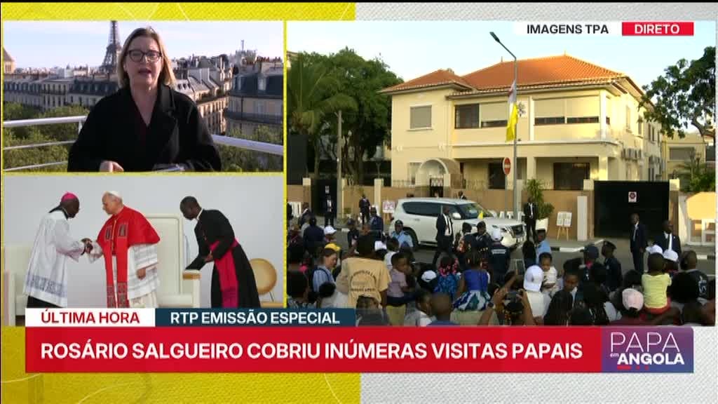 Imagem de Papa Leão XIV Visita Angola - Papa Com os Bispos