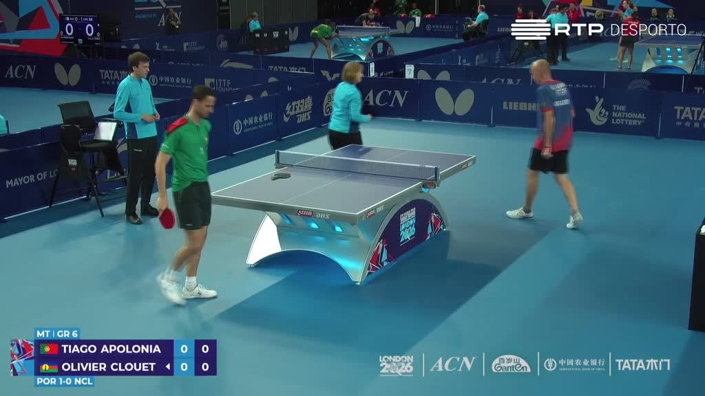 Imagem de Ténis de Mesa - Campeonatos do Mundo po - Portugal x Nova Caledónia
