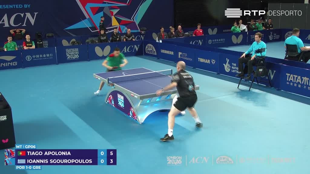 Imagem de Ténis de Mesa - Campeonatos do Mundo po - Portugal x Grécia ? Masculino
