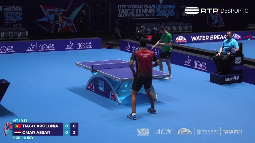 Imagem de Ténis de Mesa - Campeonatos do Mundo po - Portugal x Egito | Masculino