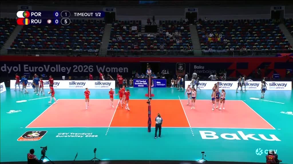 Imagem de Voleibol Feminino: Campeonato da Europa - Portugal x Roménia