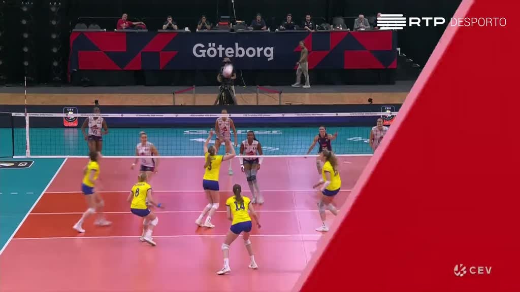 Imagem de Voleibol Feminino: Campeonato da Europa - Suécia x França