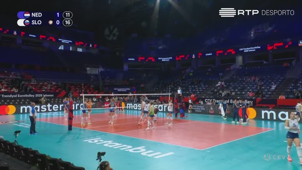 Imagem de Voleibol Feminino: Campeonato da Europa - Paises Baixos x Eslovênia