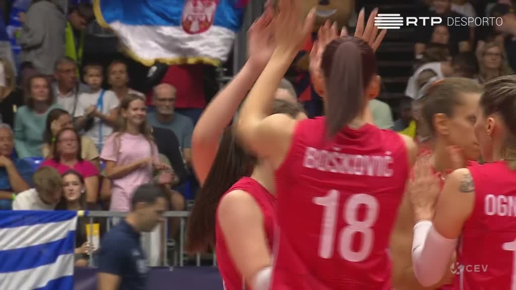 Imagem de Voleibol Feminino: Campeonato da Europa - Sérvia x Grécia