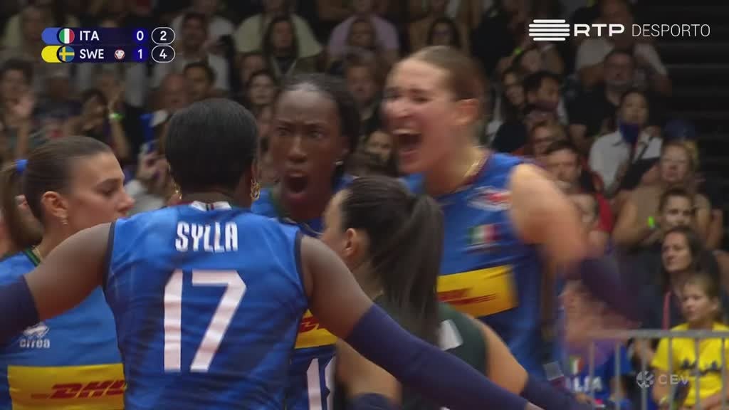 Imagem de Voleibol Feminino: Campeonato da Europa - Itália x Suécia