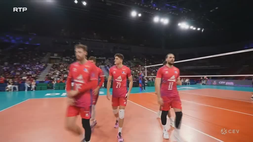Imagem de Voleibol Masculino: Campeonato da Europa - França x Roménia
