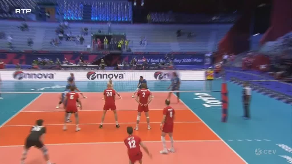 Imagem de Voleibol Masculino: Campeonato da Europa - Bélgica x Eslovênia