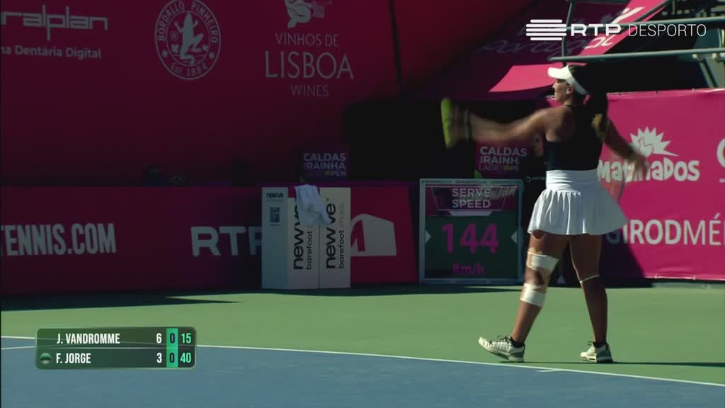 Imagem de Ténis: Caldas da Rainha Ladies Open - Jeline Vandromme x Francisca Jorge