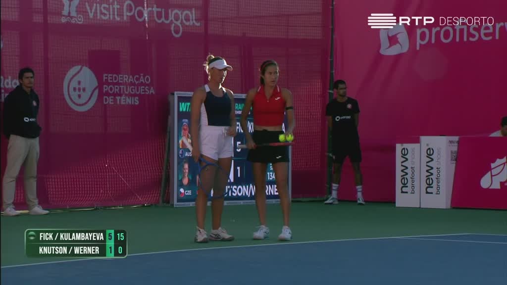 Imagem de Ténis: Caldas da Rainha Ladies Open - Zhibek Kulambayeva / Gabriella Fick x Gabriela Knutson / Caroline Werner