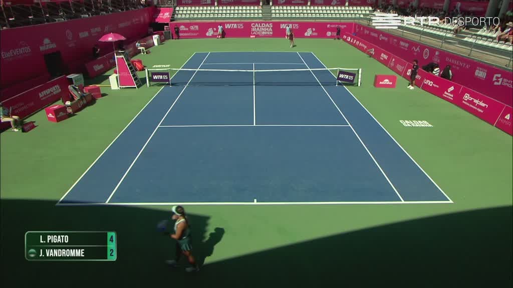 Imagem de Ténis: Caldas da Rainha Ladies Open - Lisa Pigato x Jeline Vandromme