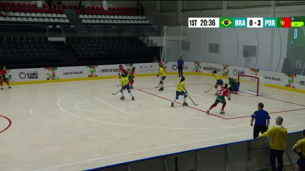 Imagem de Hóquei em Patins Feminino: Campeonato d - Brasil x Portugal
