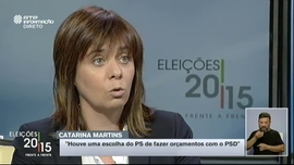 Frente a Frente: Jerónimo de Sousa/Catarina Martins