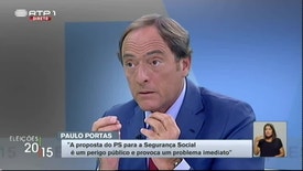 Eleições Legislativas 2015: Entrevista - Paulo Portas