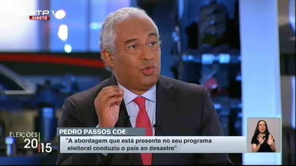 Imagem do Programa / Episiódio - Frente a Frente: Passos Coelho / Antóni