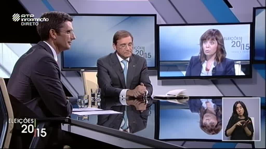 Imagem do Programa / Episiódio - Frente a Frente: Pedro Passos Coelho /Ca