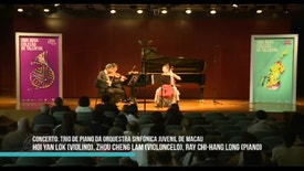 Festival Jovens Músicos 2017 - Trio da Orquestra Sinfónica Juvenil de Macau | 5 de Outubro de 2017 | 18h