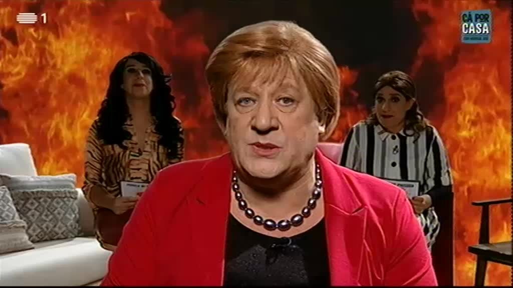 Imagem de Cá Por Casa com Herman José - Joaquim Monchique, Maria João Abreu, Rui Andrade, Diogo Mesquita, Margarida Bakker e os Calema