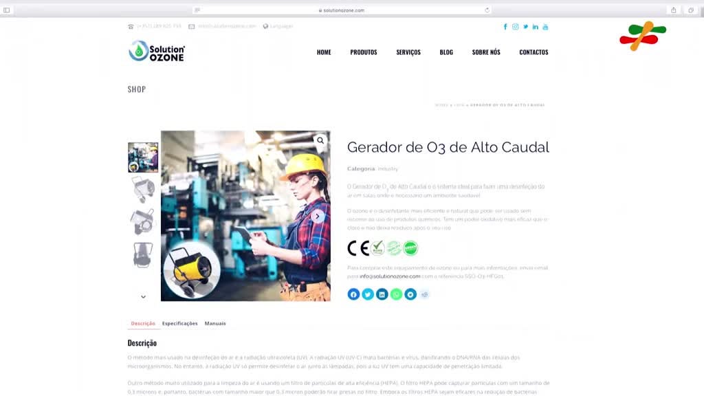 Imagem de 3 Minutos a Inspirar Portugal - Solution Ozone