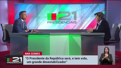 Presidenciais 2021 - Entrevistas - Ana Gomes