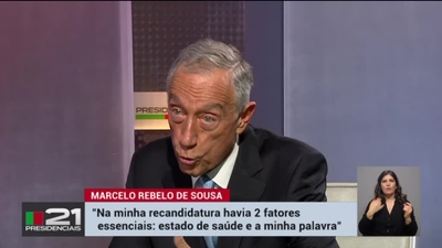 Presidenciais 2021 - Entrevistas - Marcelo Rebelo de Sousa