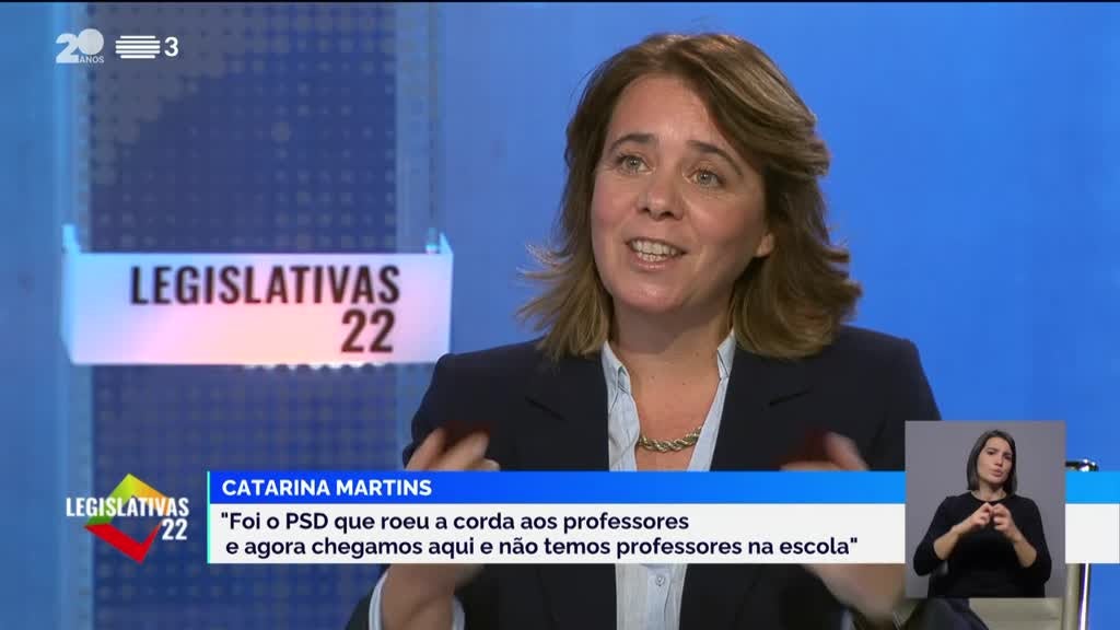 Catarina Martins Elei es Legislativas 2022 Entrevistas