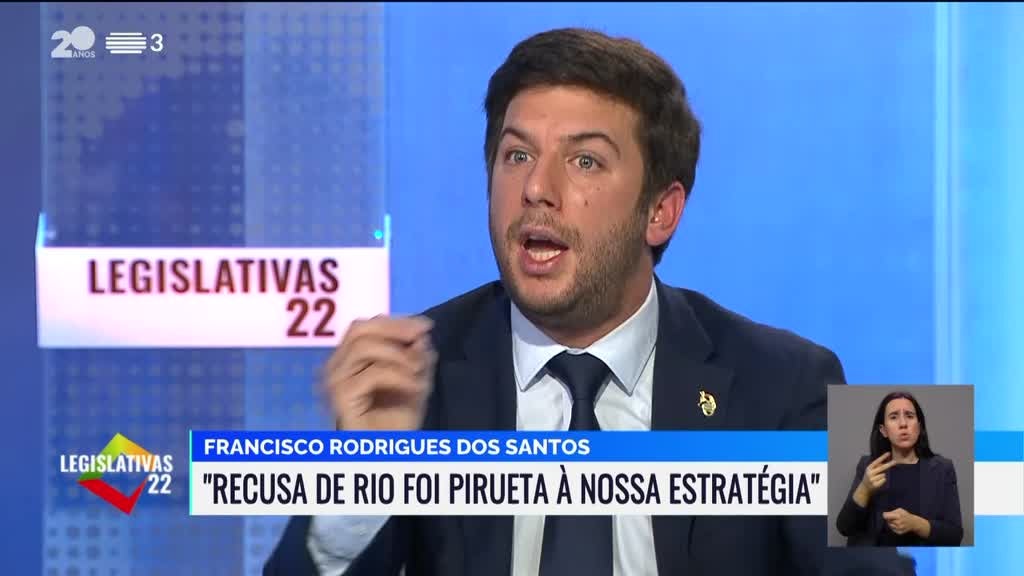 Imagem de Eleições Legislativas 2022 - Entrevist - CDS - Francisco Rodrigues dos Santos