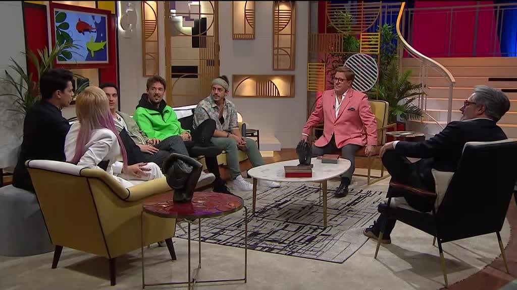 Imagem de Cá Por Casa com Herman José - Vasco Palmeirim, Nuno Markl, Ruth Marlene, Filipa Gomes, DAMA