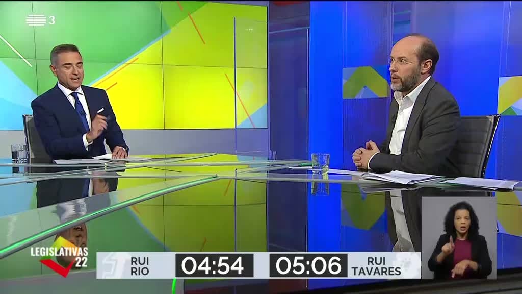 Imagem de Legislativas 22 - Debates RTP - Rui Rio x Rui Tavares