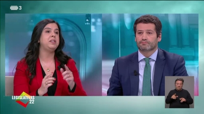 Legislativas 22 - Debates SIC/ SIC NOTÍ - Inês Sousa Real x André ventura