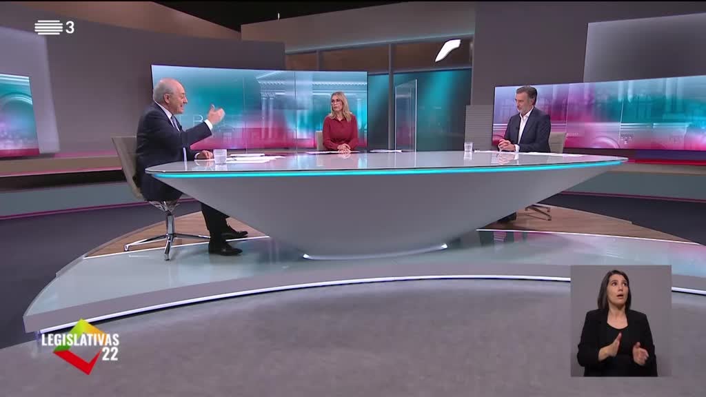Imagem de Legislativas 22 - Debates SIC/ SIC NOTÍ - Rui Rio x João Cotrim de Figueiredo