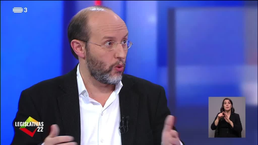 Imagem de Legislativas 22 - Debates TVI/CNN Portug - Rui Tavares x André Ventura