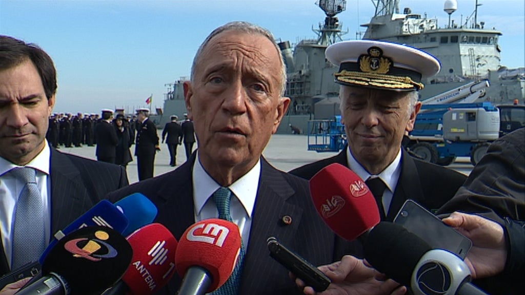 Marcelo Rebelo de Sousa no Alfeite