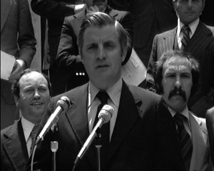 Conferência de imprensa de Walter Mondale e Mário Soares