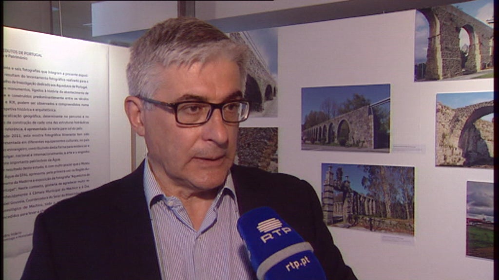 Exposição fotográfica sobre aquedutos portugueses